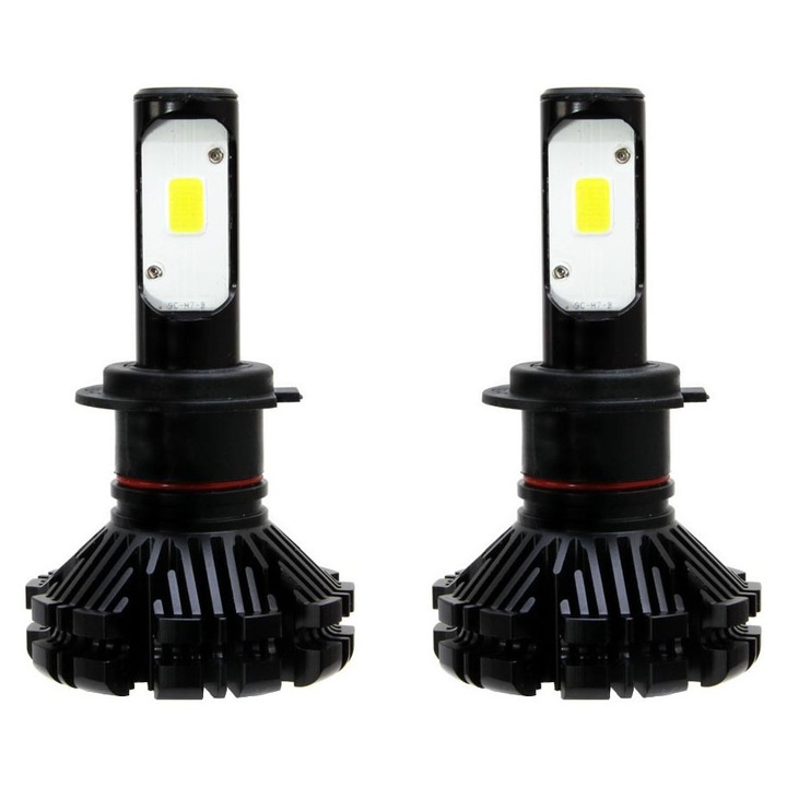 Set becuri LED H7 NSSC seria CX 6000K 60W, 3000 lumeni, aluminiu