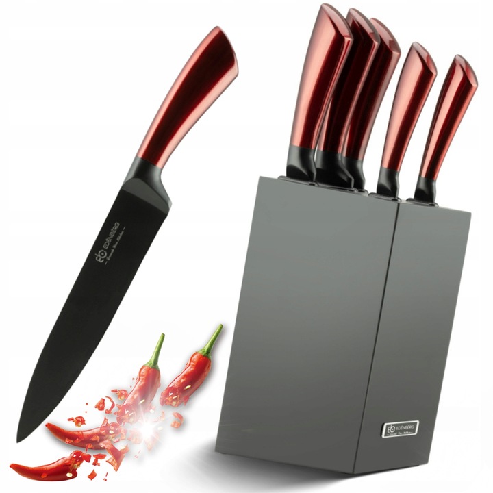 Set de cutite din otel carbon Edenberg, 6 piese