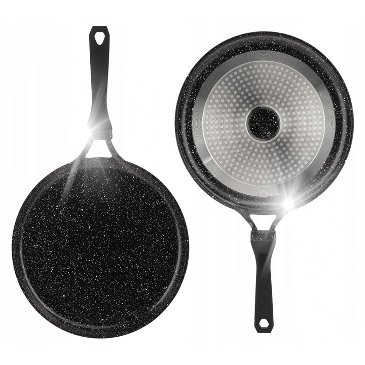 Tigaie Edenberg 28cm, ceramica-marmura, antiaderenta, usor de curatat