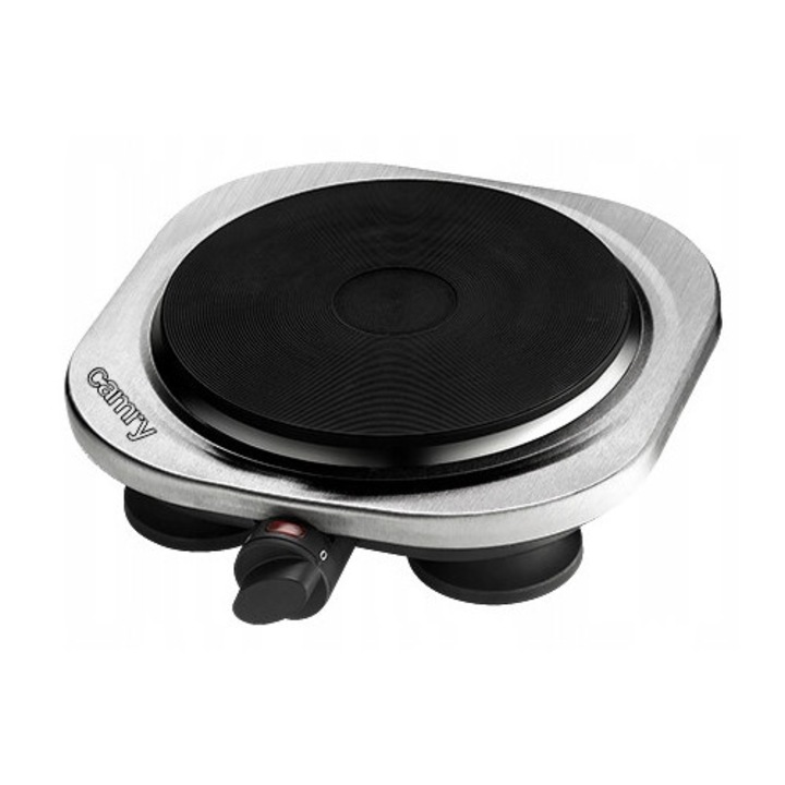 Plita electrica dubla Oliver Voltz OV51445ND, 2500W, 5 trepte, Indicator luminos, Alb