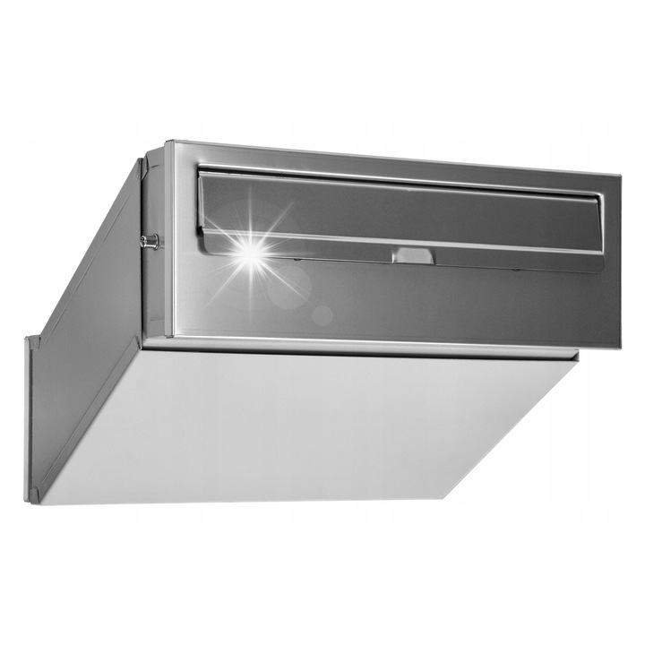 Cutie postala SAMOA, inox, 30x11x40.5cm, cu incuietoare, pentru incastrare