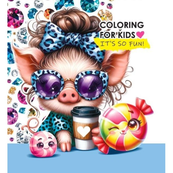 Caiet de colorat, FRESH, 140x140cm, multicolor