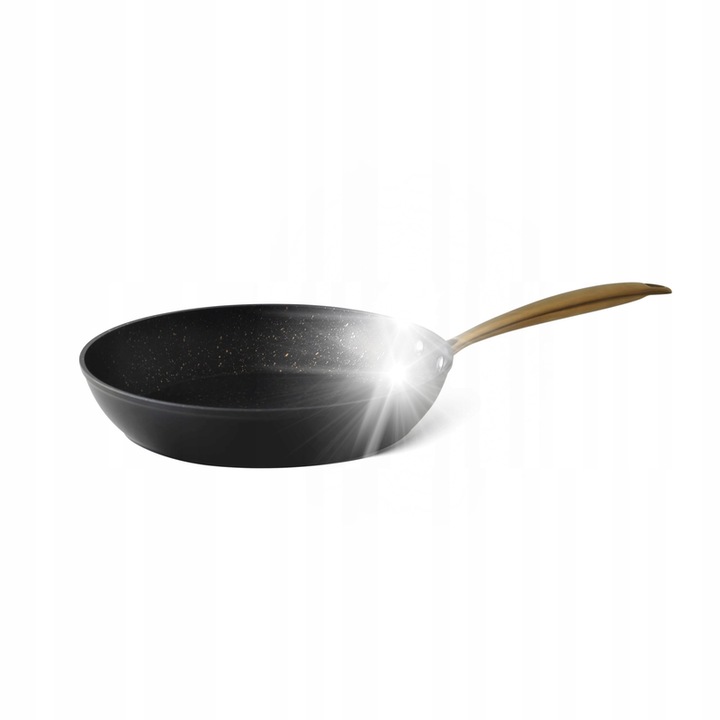 Tigaie aluminiu cu strat marmorat, Edenberg, 24 cm, neaderenta, ergonomic