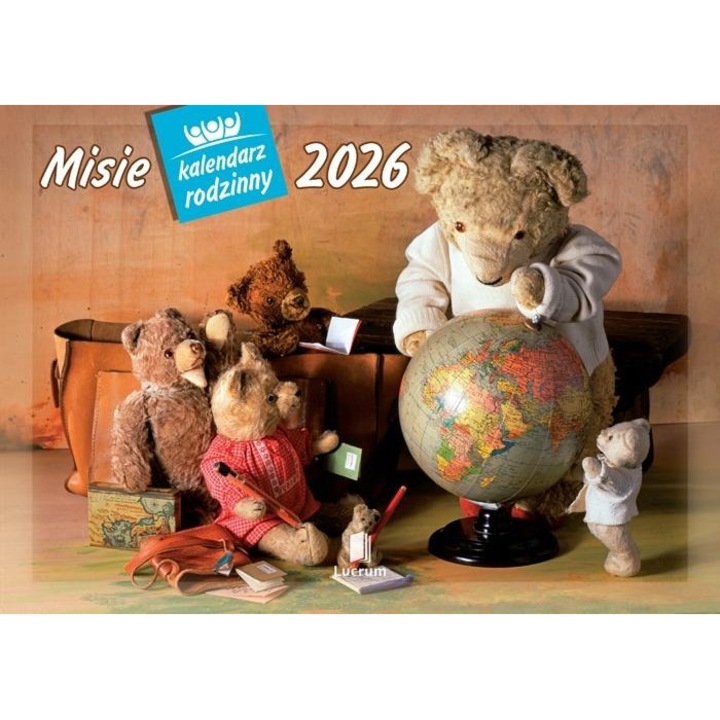 Calendar familial 2026 Lucrum, 28x40cm, pastel, 1 luna pe pagina