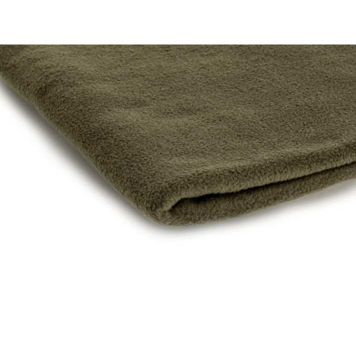 Tricotaje Fleece 300 g/m², Culoare Masliniu inchis, 100% Poliester, Dimensiuni 50cm x155cm