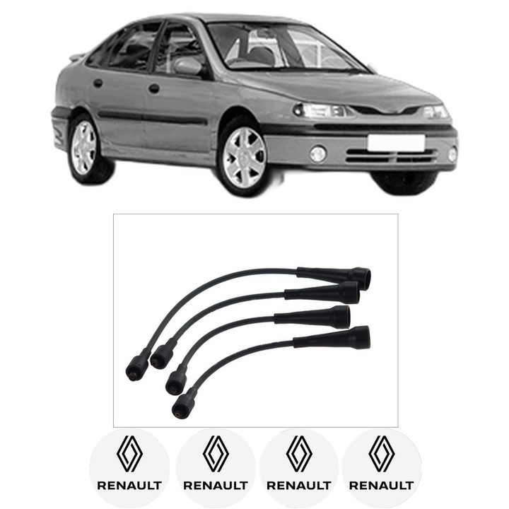 Set fise bujii aprindere RENAULT LAGUNA I (B56_, 556_) 2.0 (B56C/H/N) F3R 722, F3R 723 KW 83 CP 113 CMC 1998 din 1993-2001, auto, Bosch, 4 Stickere auto cu RENAULT
