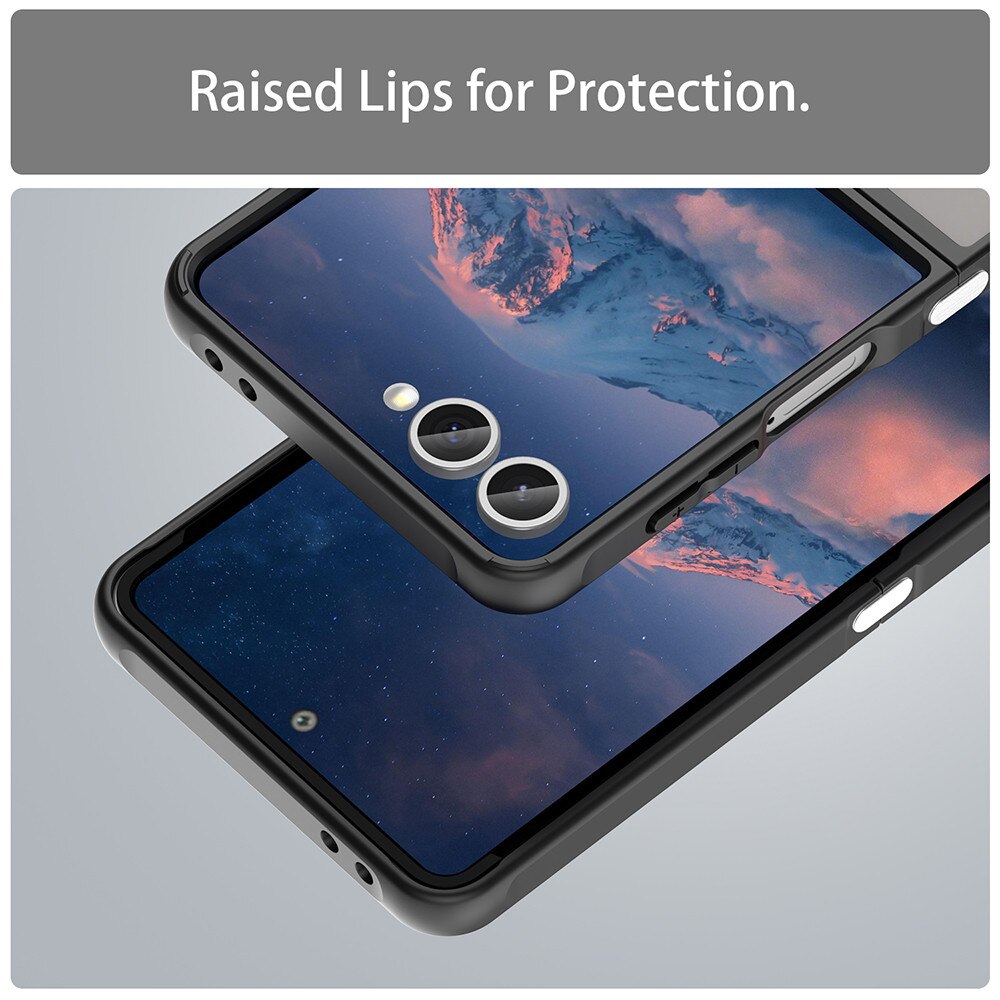 Husa Matte MagSafe pentru Samsung Galaxy Z Flip7, protectie completa, contur negru
