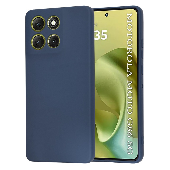 Husa pentru Motorola Moto G86 - Techsuit SoftFlex - Navy Blue