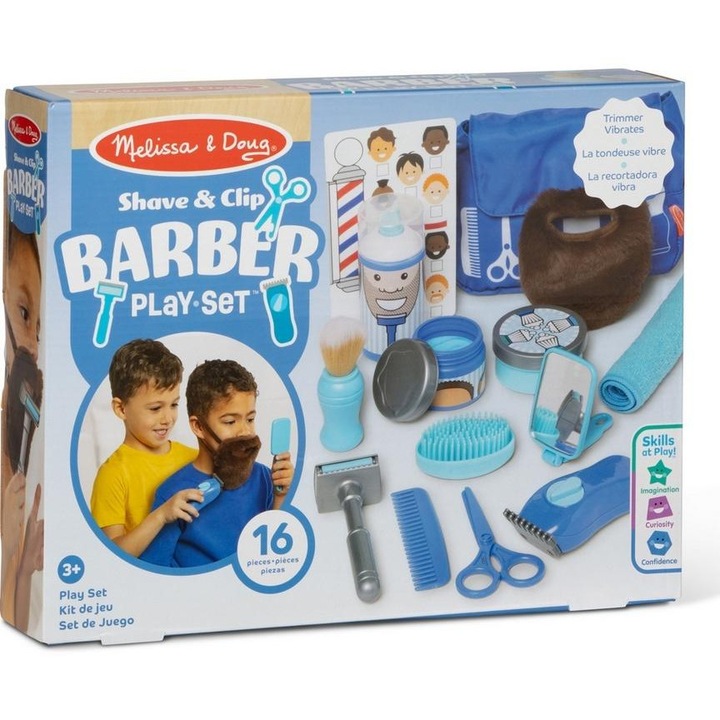 Melissa & Doug fodrász szett gyerekeknek, többszínű