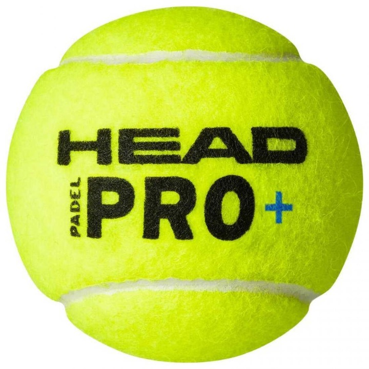 Set 3 mingi HEAD Padel Pro+, control excelent, durabilitate sporită
