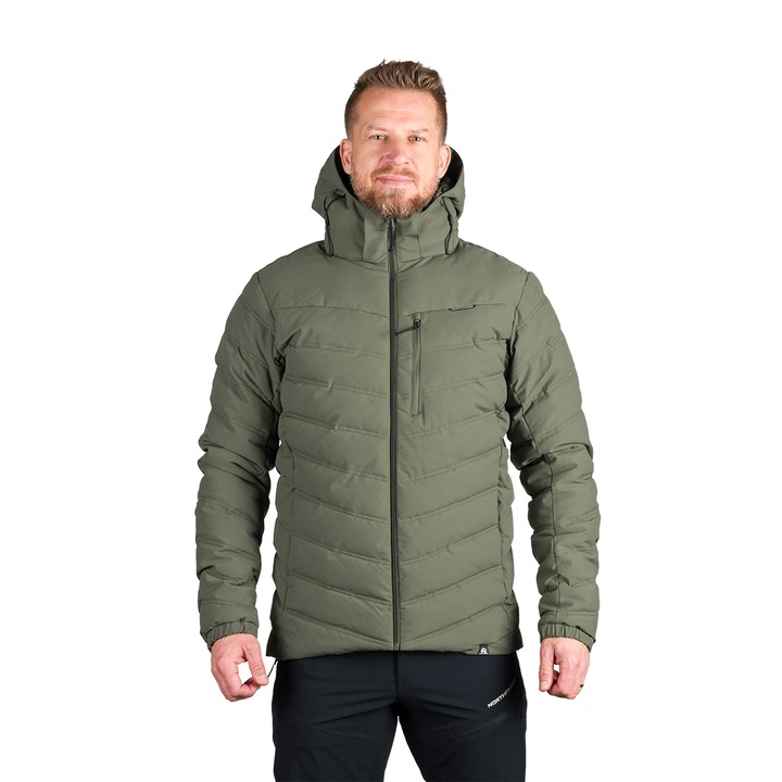 Geacă sport căptușită pentru bărbați SVETOVID, Verde inchis