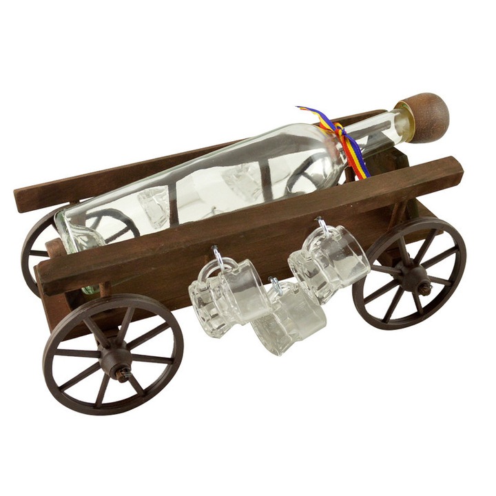 Üveg- és pohártartó 37x20x17cm