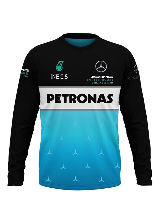 Bluza barbati Mercedes F1 108.77, maneca lunga, multicolor
