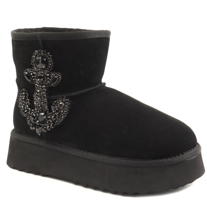 Ghete dama stil UGG I251439, Negru