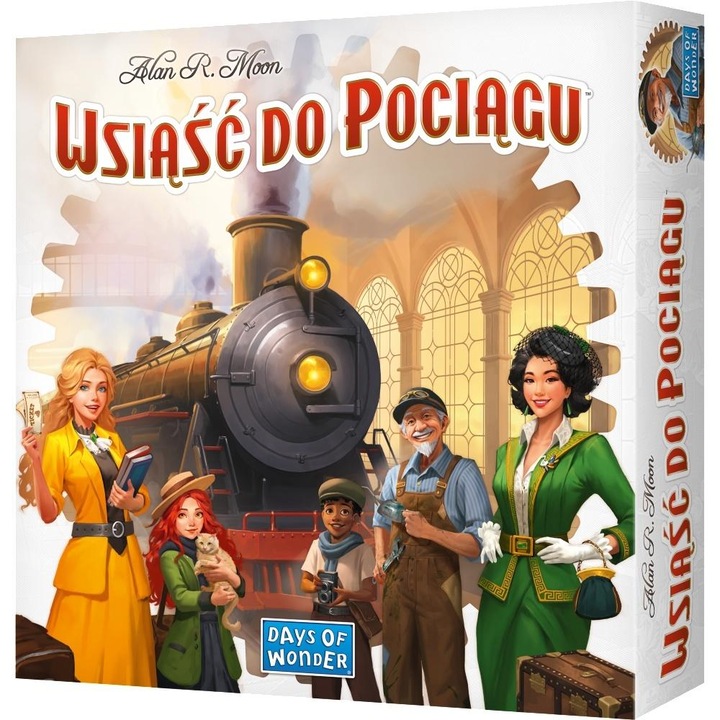 Настолна игра, REBEL, Wsiasc do Pociagu, 240 вагончета, 110 карти, многоцветен