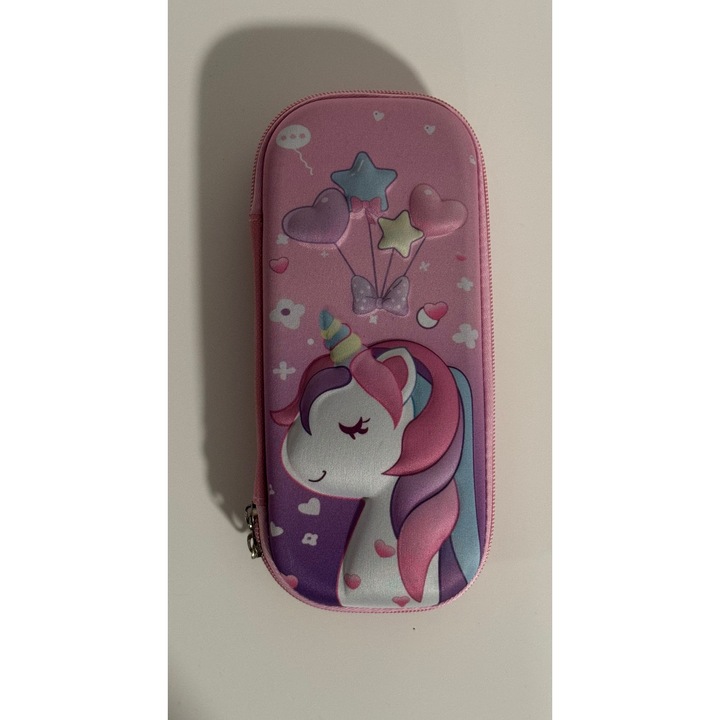 Penar scolar Divers Unicorn, un compartiment, rigid, 21x9x4cm