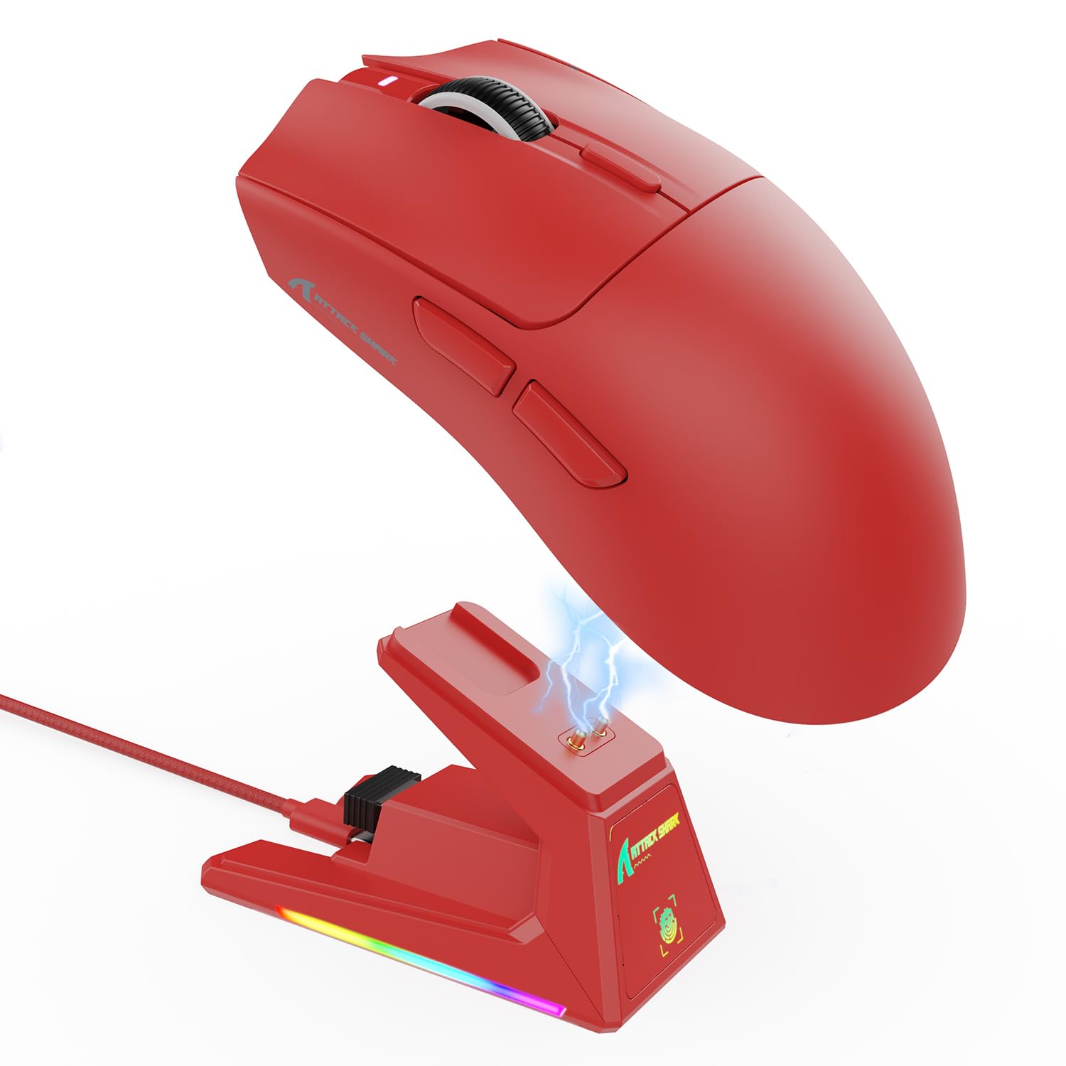 Mouse de gaming ATTACK SHARK® X1 wireless, senzor PixArt PAW3395