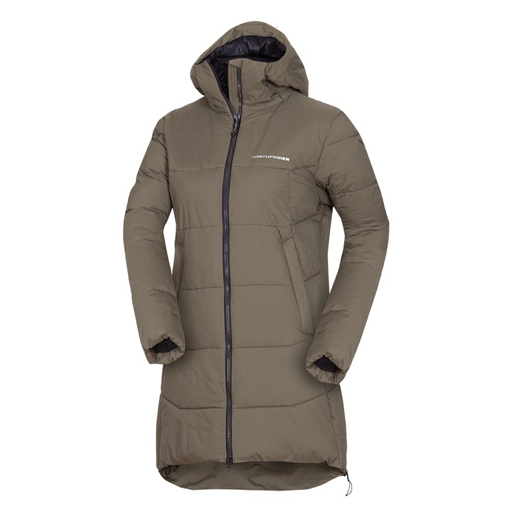 Дамско яке за открито 2L Rhiannon, Тъмнозелен