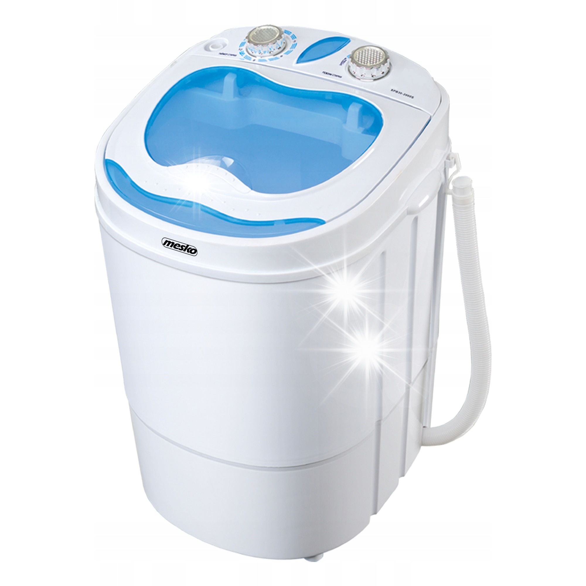 Masina de spalat rufe portabila Adler MS 8053, capacitate 3kg, 1kg centrifugare, 360x370x530cm