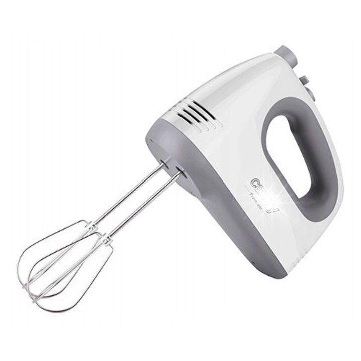 Mikser manual Camry CR 4220, 5 viteze, functie Turbo, alb, 550W