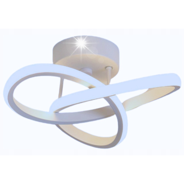 Zaxer LED mennyezeti lámpa, 16W modell, fehér, 30x10,5x13 cm, modern design