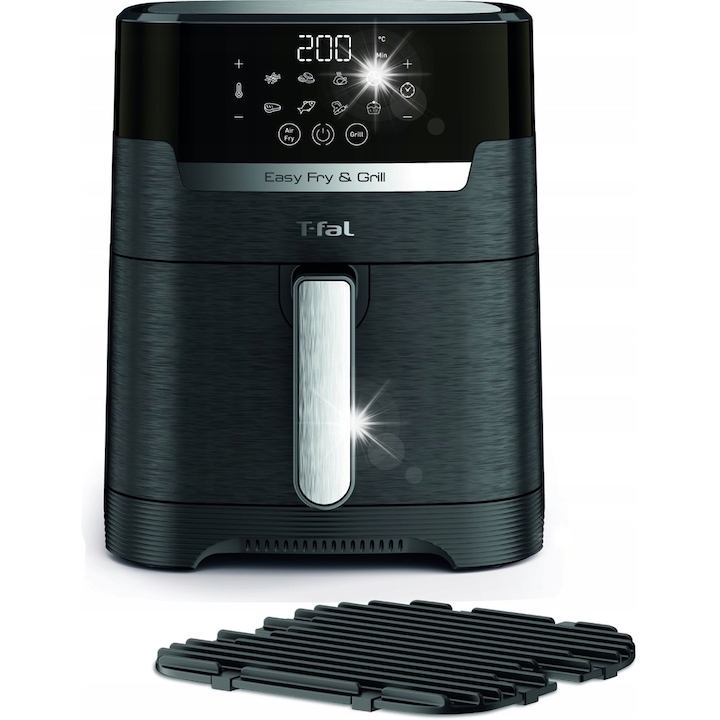 Фритюрник Tefal Easy Fry&Grill EY505815, 4.2л, 8 програми, черен