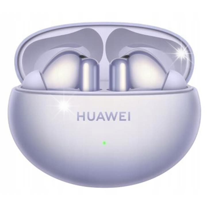 HUAWEI FreeBuds 6i vezeték nélküli fülhallgató, Bluetooth, aktív zajszűrés, lila, akár 35 óra üzemidő, teljes szett