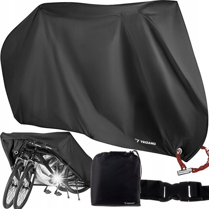 Husa protectie pentru bicicleta, Trizand, 26-28 inch, impermeabila, cu etui, 11x190x68cm