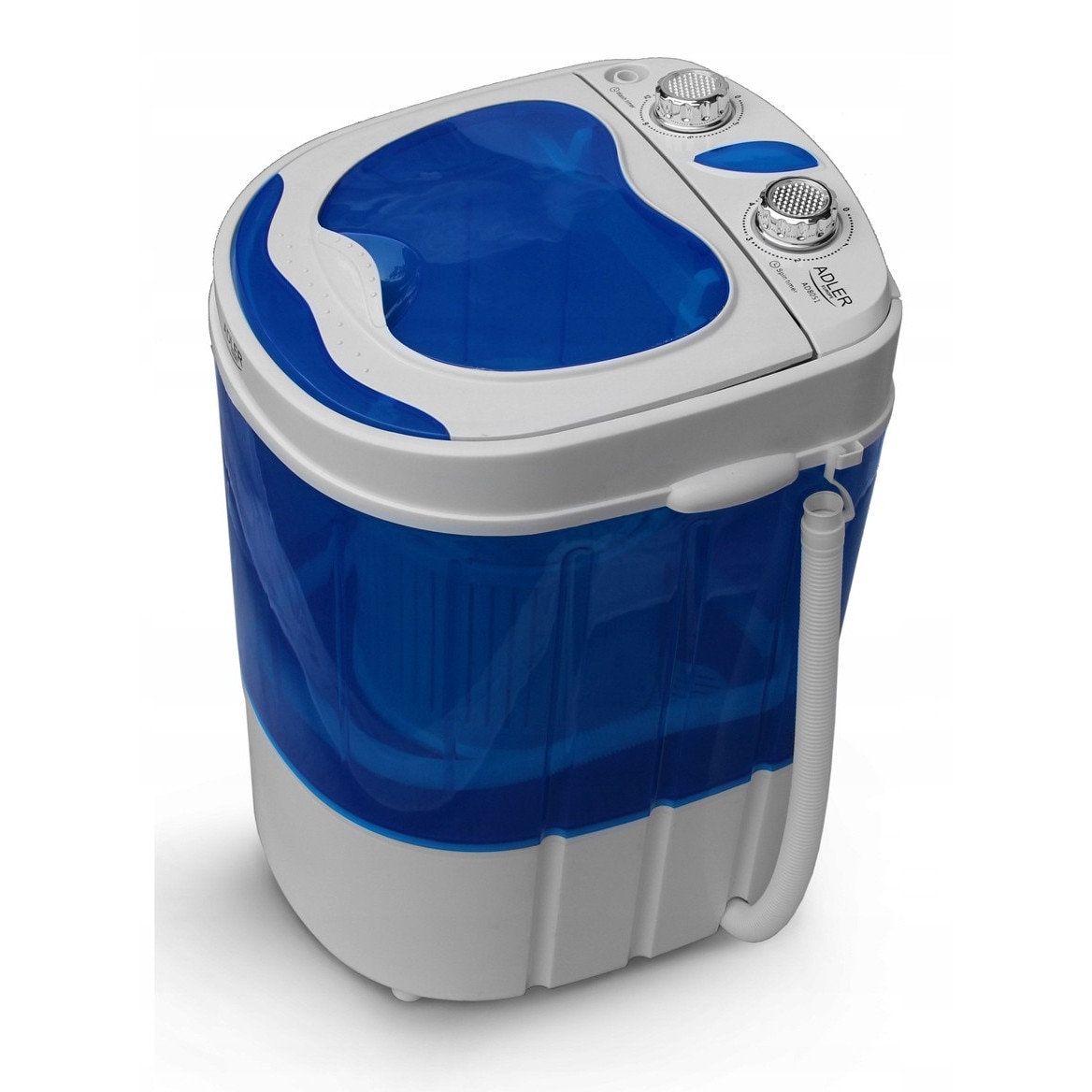 Masina de spalat Adler, model AD8051, 3kg capacitate, alb/albastru, 360x370x530cm