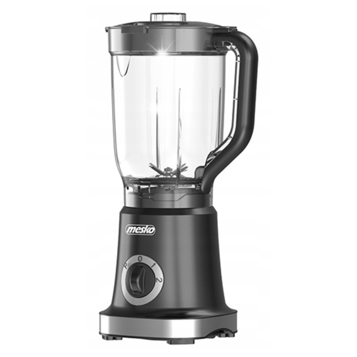 Пасатор Mesko 1000 W, 1,8 л, черен, 4 остриета, функция пулс