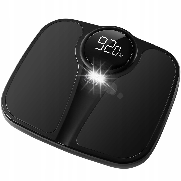 Кантар за тяло Adler, електронен, 180 кг, черен, 340x310 мм