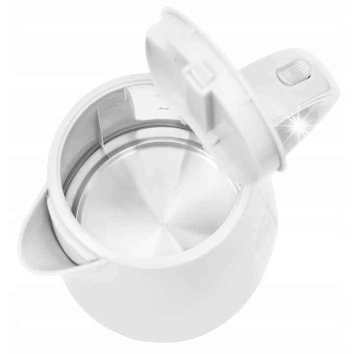 Fierbator electric Camry CR 1255, 1,7L, 2200W, alb, plastic