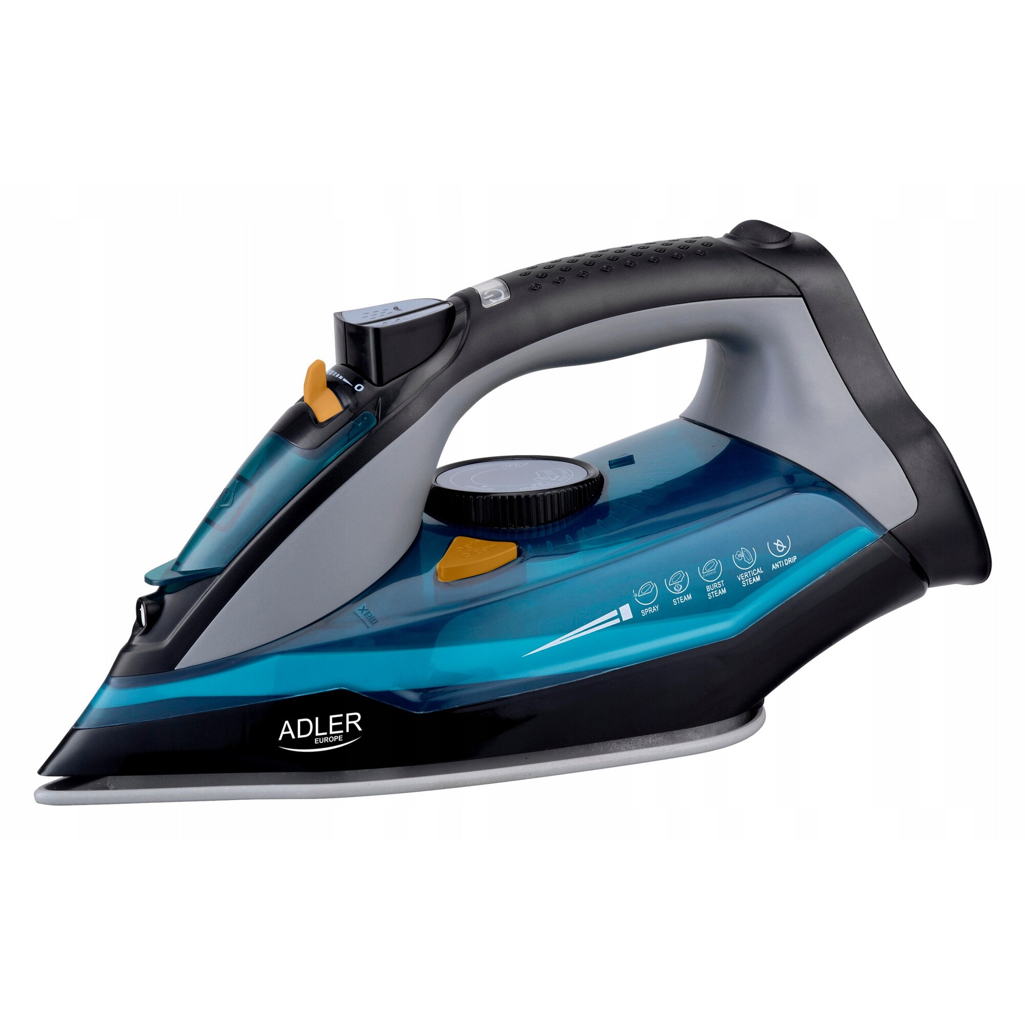 Fier de calcat cu abur ADLER AD 5032, 5 functii, 3000W, 350ml, ceramica