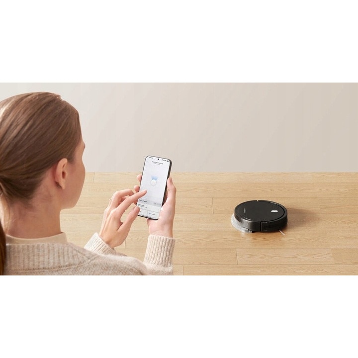 Aspirator robot, Xiaomi Robot Vacuum E5, control vocal, negru, 30x7cm