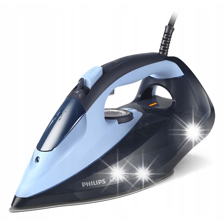 Ютия Philips Azur от серията 7000, 2800W, постоянна пара 50г/мин, мощна пара 250г, SteamGlide Elite