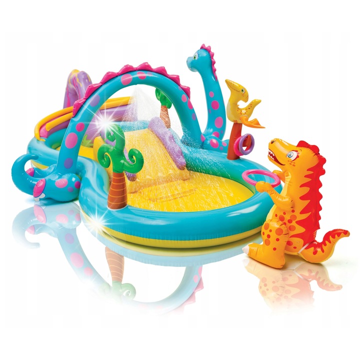 Детски басейн, Intex, комплект за игра, 333x229x112см, 280л, 3+ години