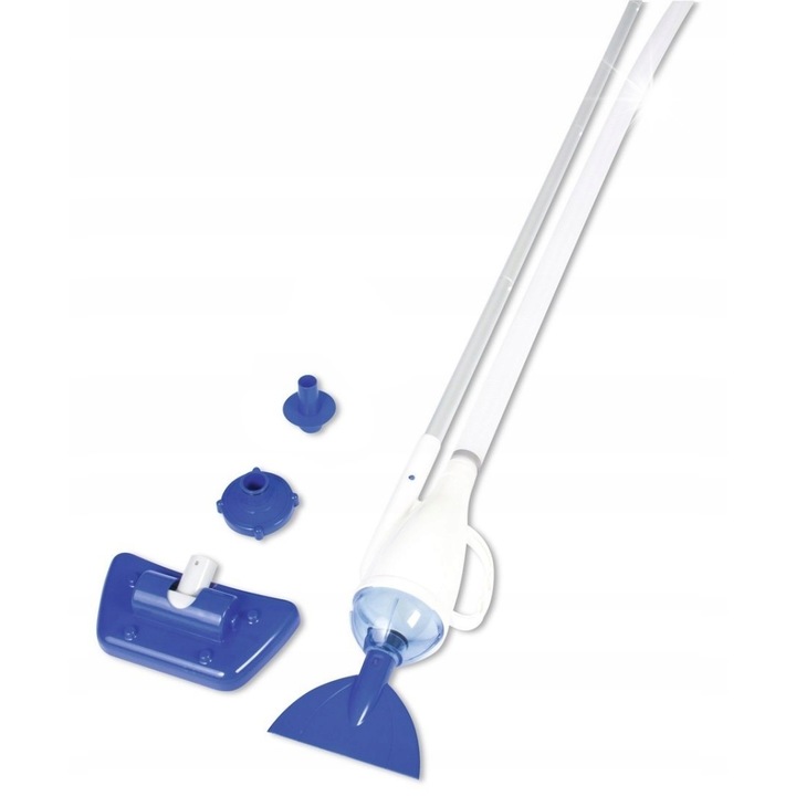 Aspirator pentru curatarea piscinei Bestway, set cu 2 capete, 2 adaptoare, furtun flexibil 6m