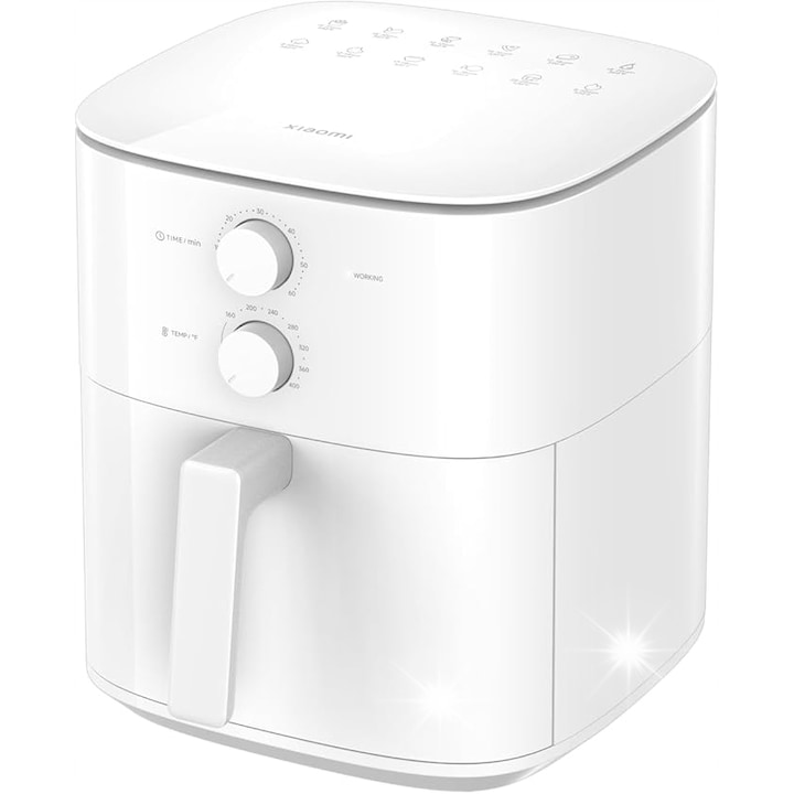 Фритюрник без мазнина Xiaomi Air Fryer Essential 6L, 1550W, 368x279x324mm, голям капацитет