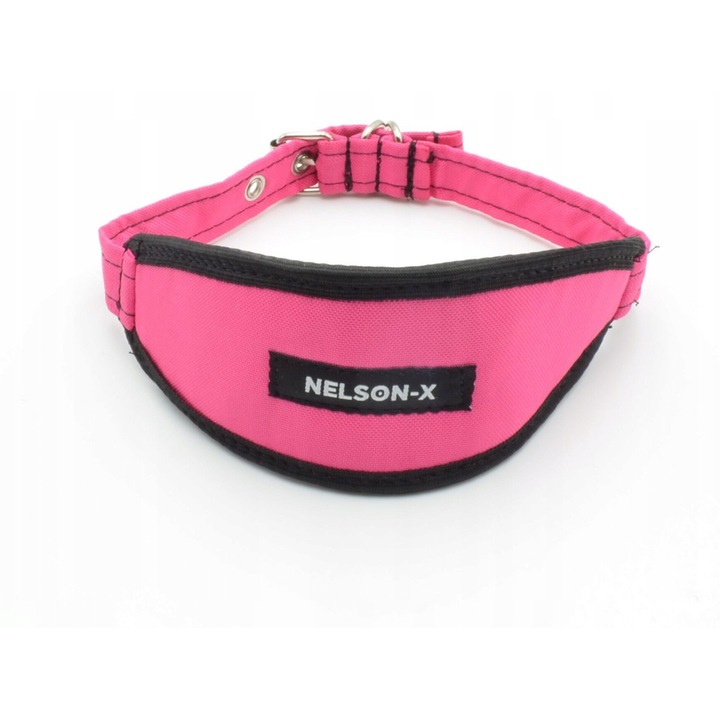 Нашийник за кучета, NELSON-X, 31x39см, розов, материал, устойчив на замърсяване, налични опции за подплата
