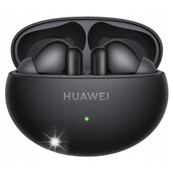 HUAWEI FreeBuds 6i vezeték nélküli fülhallgató, Bluetooth, aktív zajcsökkentés, fekete, teljes készlet