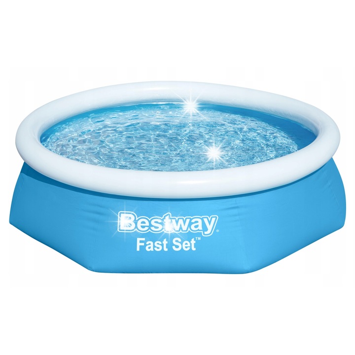 Bestway Fast medence, 2.44m x 61cm, szúrásálló, leeresztő szelepekkel