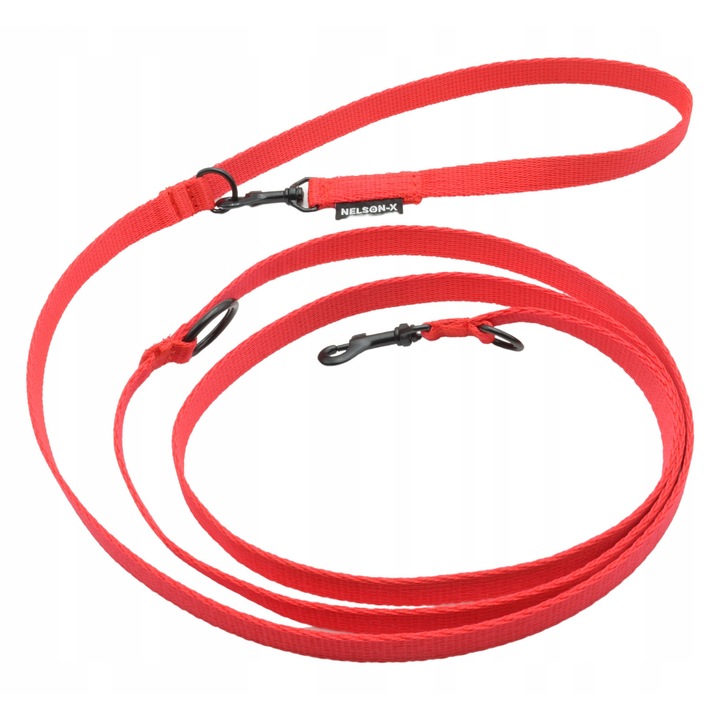 Kutyapóráz, Nelson-X, 3m, piros