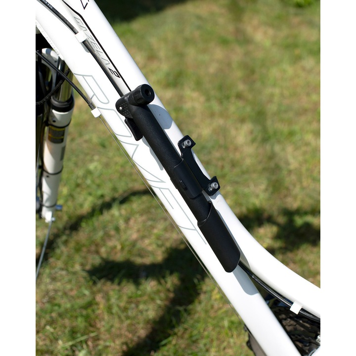 Pompa bicicleta manuala BE-ACTIVE.PL, trei ventile, cu suport
