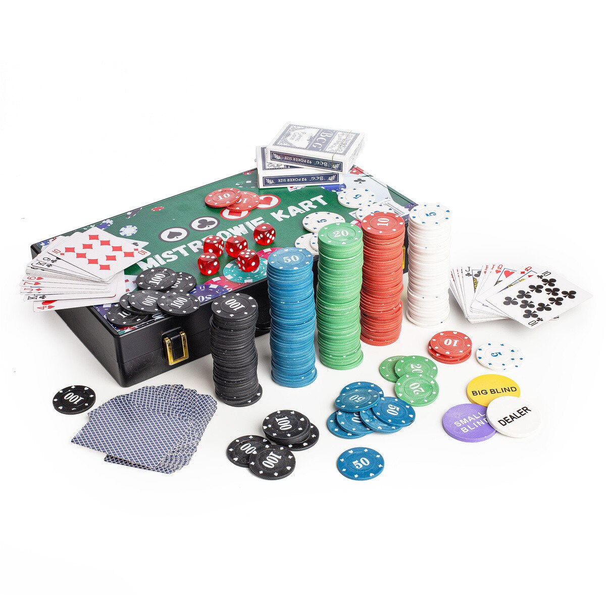 Set joc poker Texas, Be-active, 300 jetoane, carti, in valiza