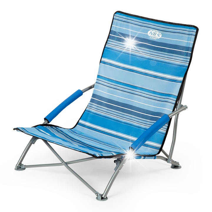 Nils Camp összecsukható szék, 600D Oxford, 120 kg, 57x64x40cm, hordtáskával