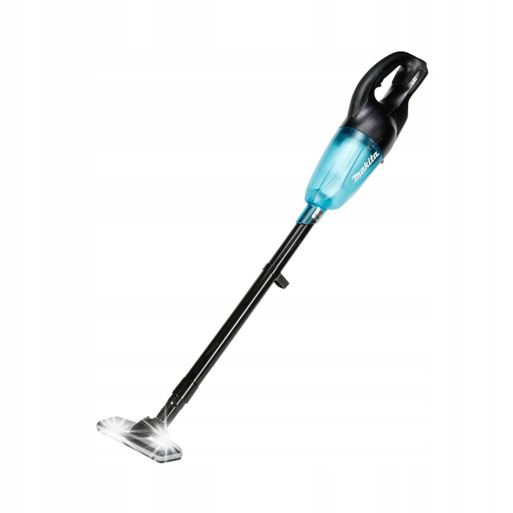 Aspirator vertical fara fir, Makita, model DCL180, negru/turcoaz, 30W, 999mm