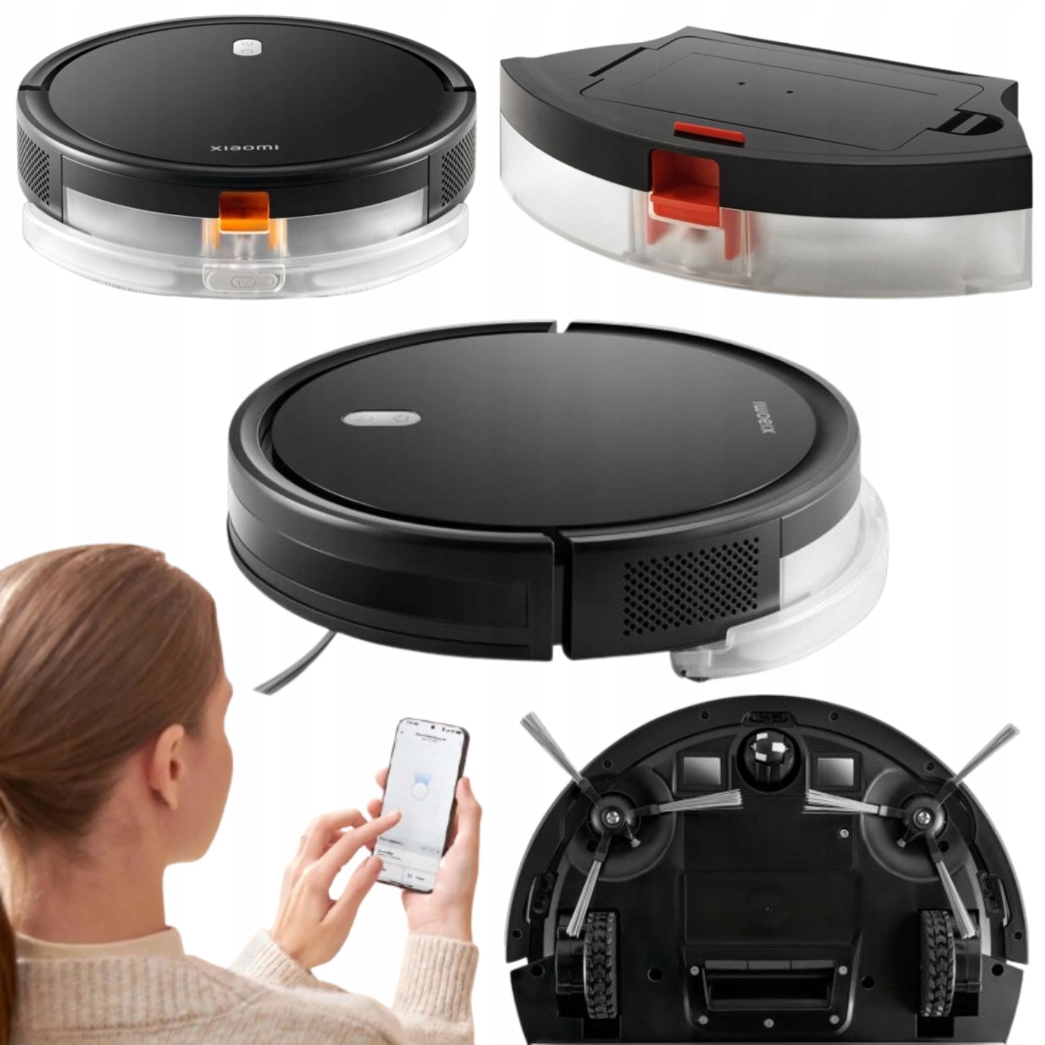 Aspirator robot fara fir Xiaomi Vacuum E5, inteligent