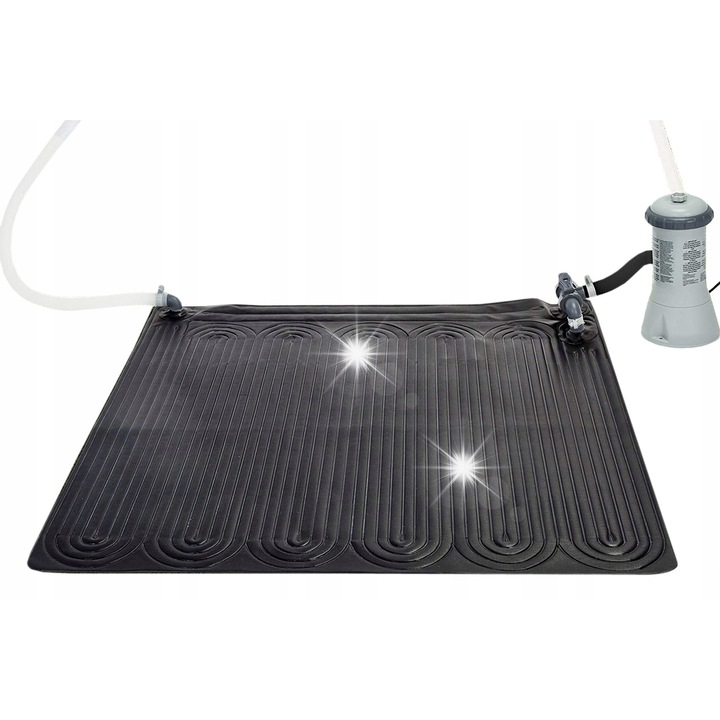 Incalzitor solar pentru piscina Slim Flexi, 1,2x1,2m, 22,5cm inaltime, 32cm latime, 17cm lungime, 2,65kg