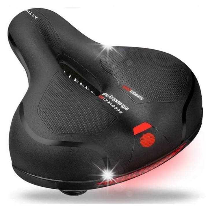 Sa bicicleta MatMay, gel, rosu, 22mm, unisex