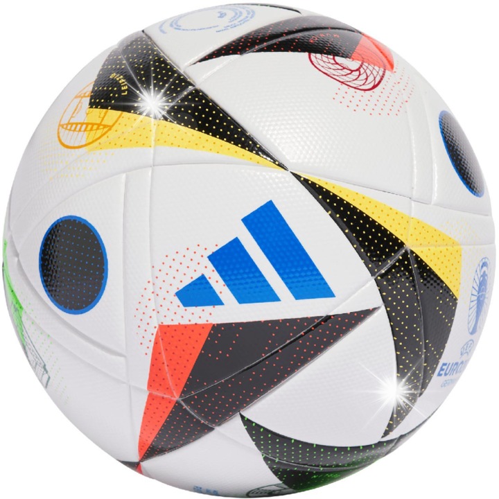 Футболна топка Adidas Euro 2024, размер 5, TSBE технология, бутил, комплект с помпа